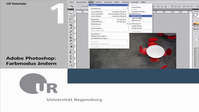 Tutorial 01: Änderung des Farbmodus eines Bildes in Photoshop