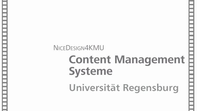 Nice Design 4 KMU - Content Management Systeme