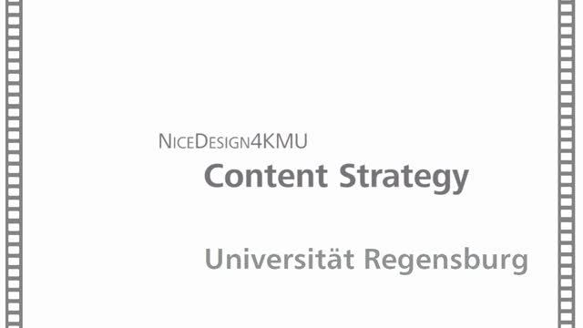 Nice Design 4 KMU - Content Strategy