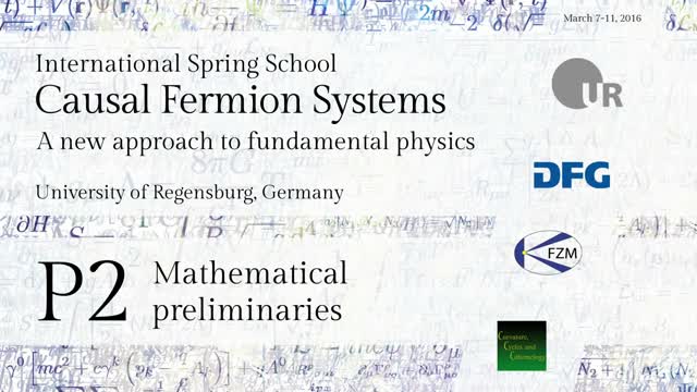Introduction to Causal Fermion Systems - 00b