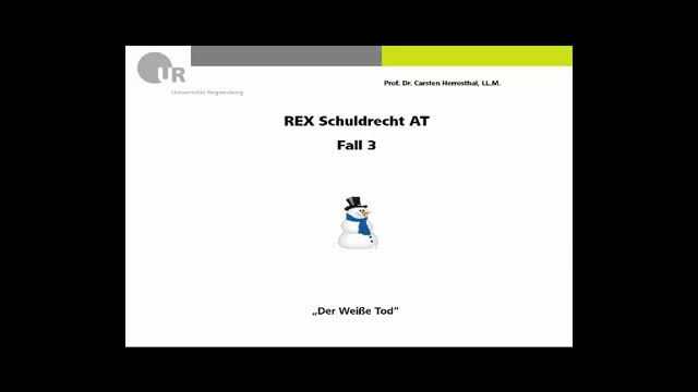 REX - Zivilrecht / Schuldrecht AT Fall 3
