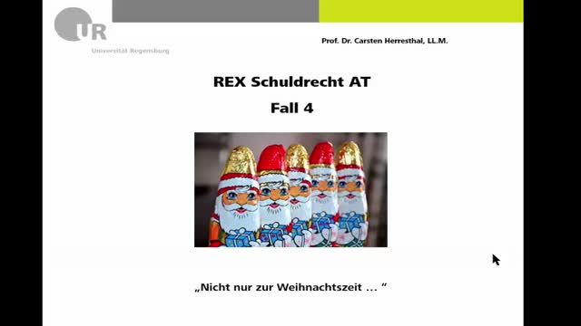 REX - Zivilrecht / Schuldrecht AT Fall 4