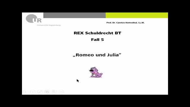 REX - Zivilrecht / Schuldrecht BT Fall 5