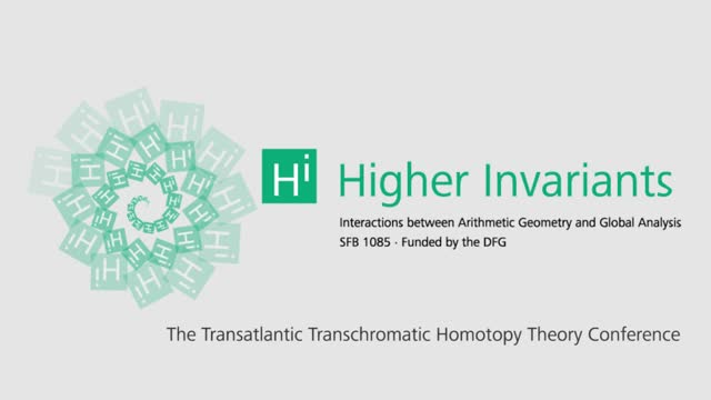 Higher invariants - Vortrag 1 - Transchromatic Homotopy Theory Conference