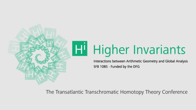 Higher invariants - Vortrag 2 - Transchromatic Homotopy Theory Conference
