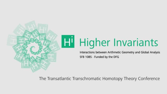 Higher invariants - Vortrag 16 - Transchromatic Homotopy Theory Conference