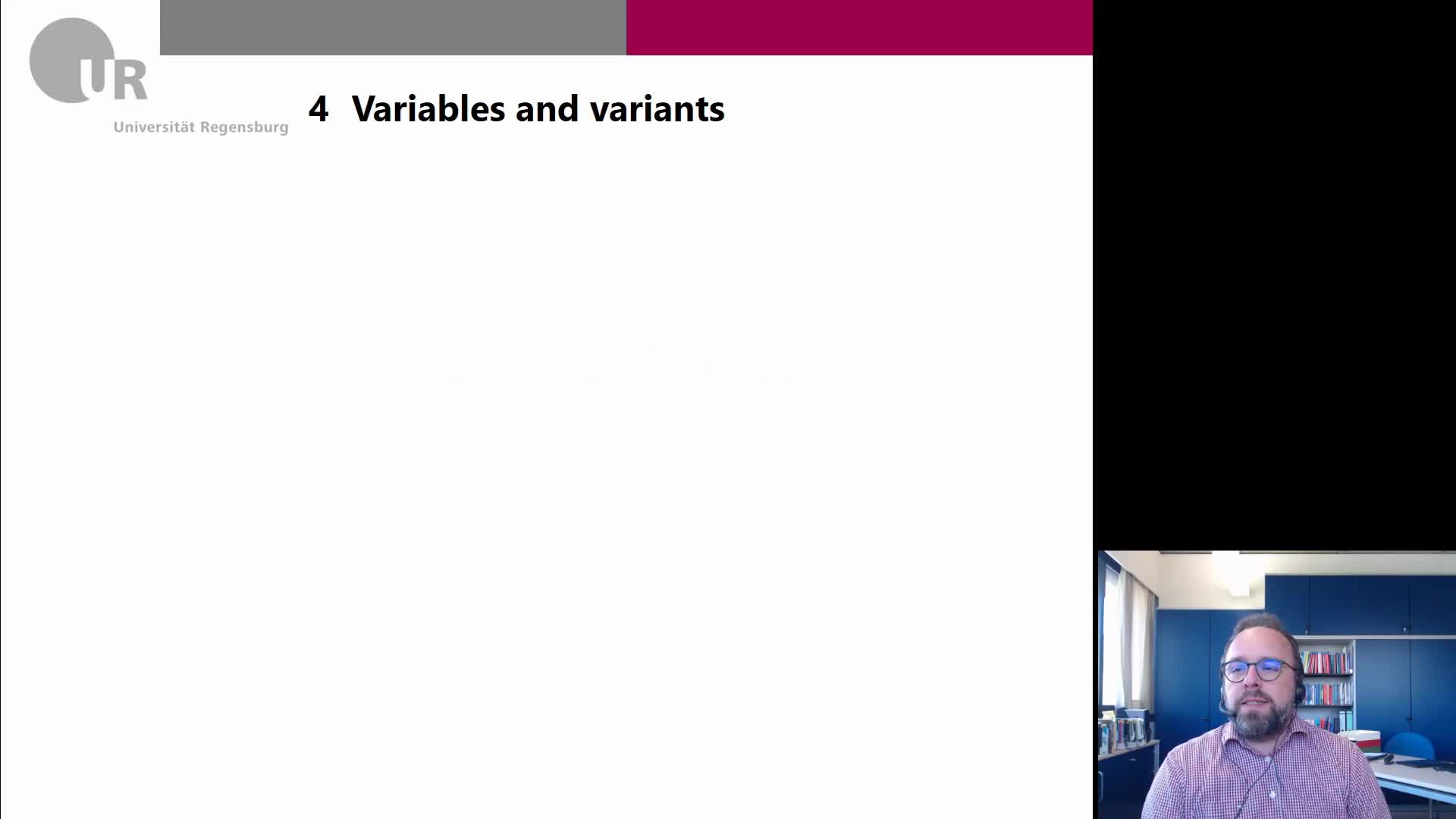 Week 1 - 4 - Variables and variants (1)