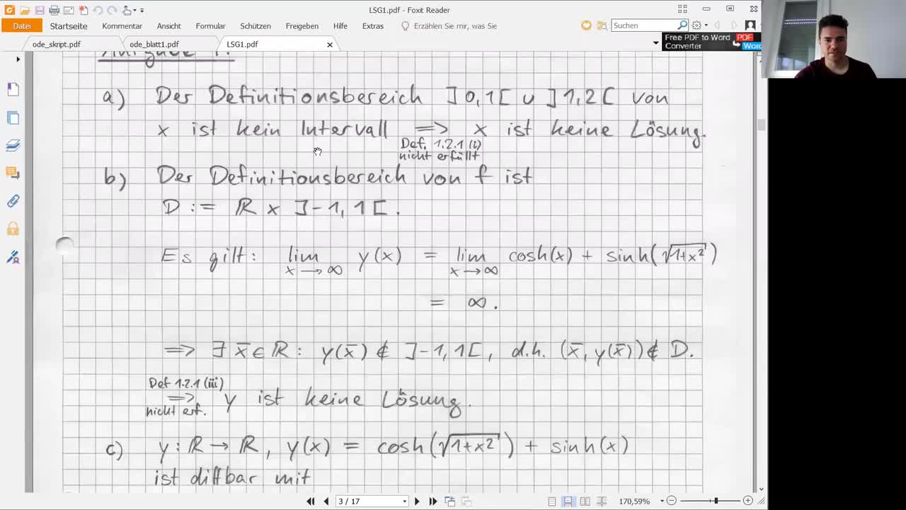 Verbesserung GDGL Übungsblatt 1