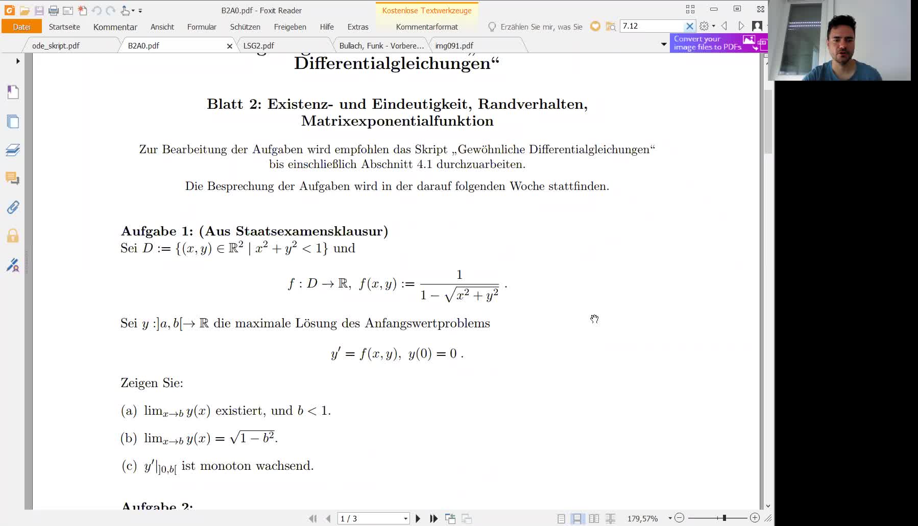 Verbesserung GDGL Übungsblatt 2