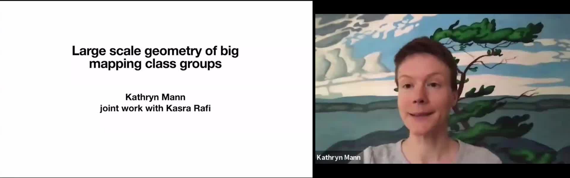 Kathryn Mann: Large-scale geometry of big mapping class groups (RLGTS, 30 June 2020)