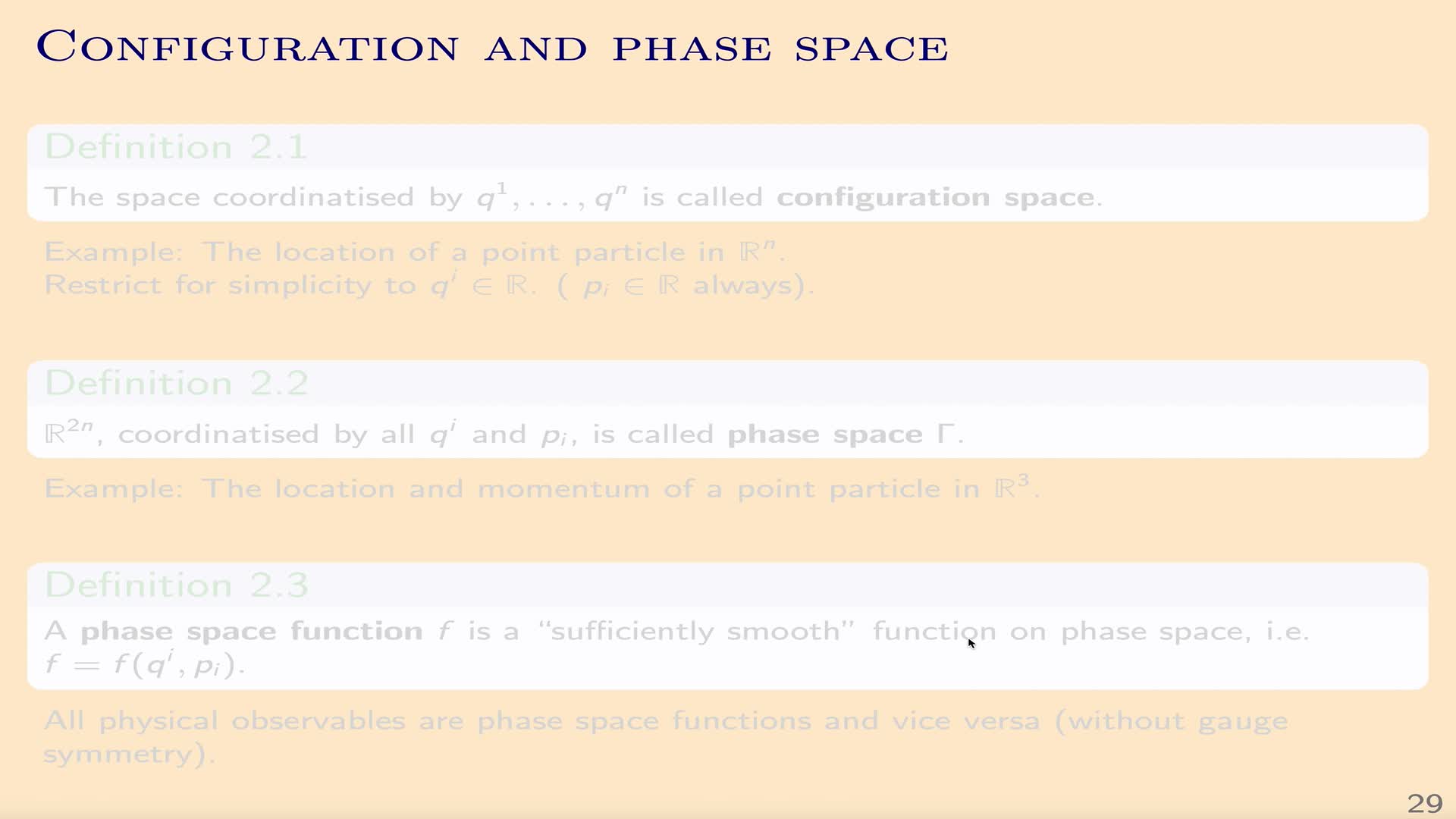 QG I: 2.1.2 - Phase space and Poisson brackets