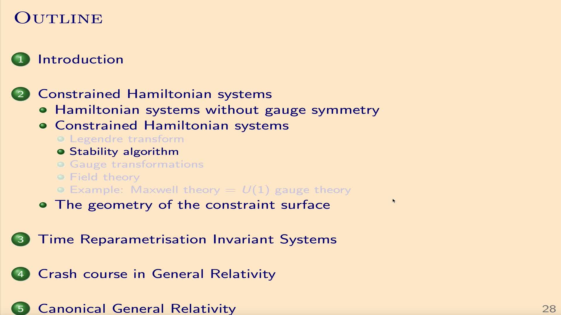 QG I: 2.2.2 - Stability algorithm