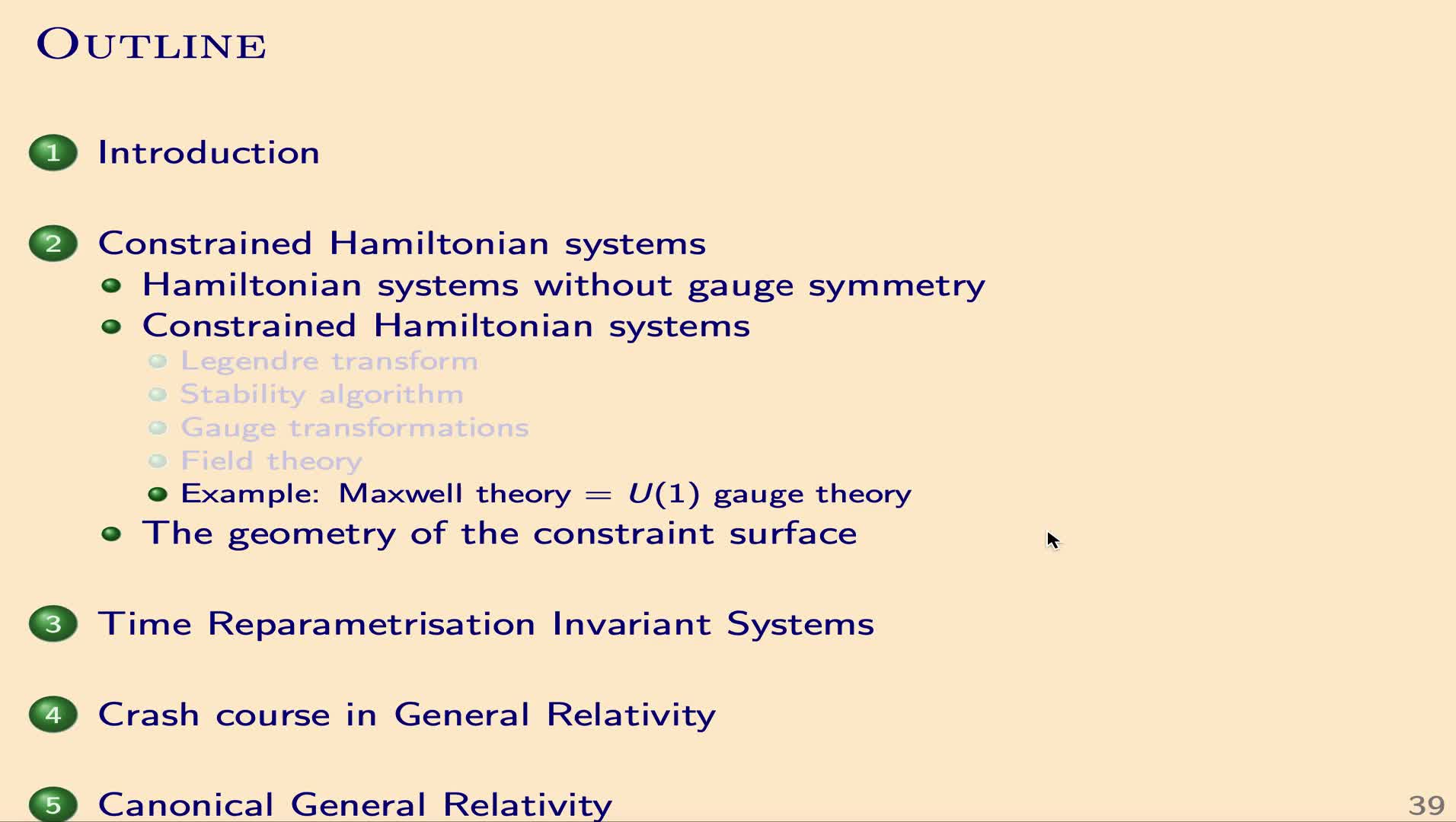 QG I: 2.2.5 - Example: Maxwell theory = U(1) gauge theory