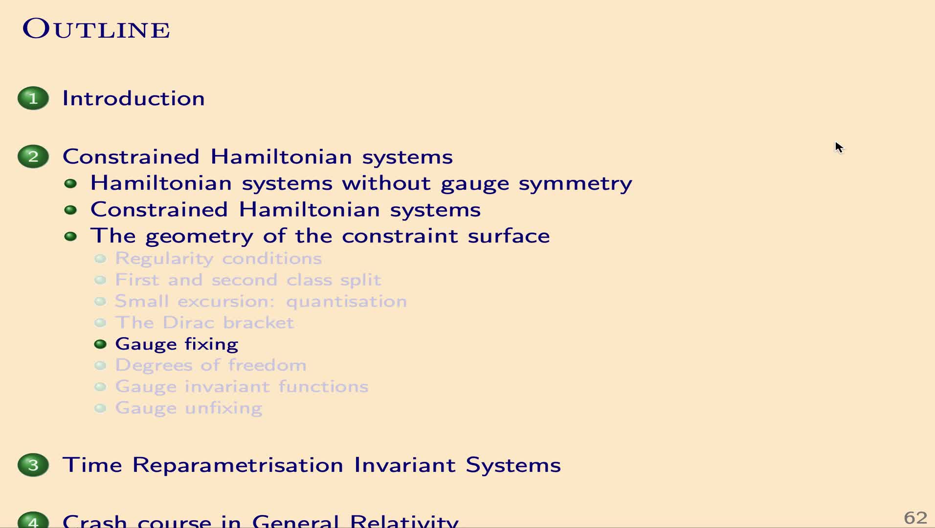 QG I: 2.3.5 - Gauge fixing