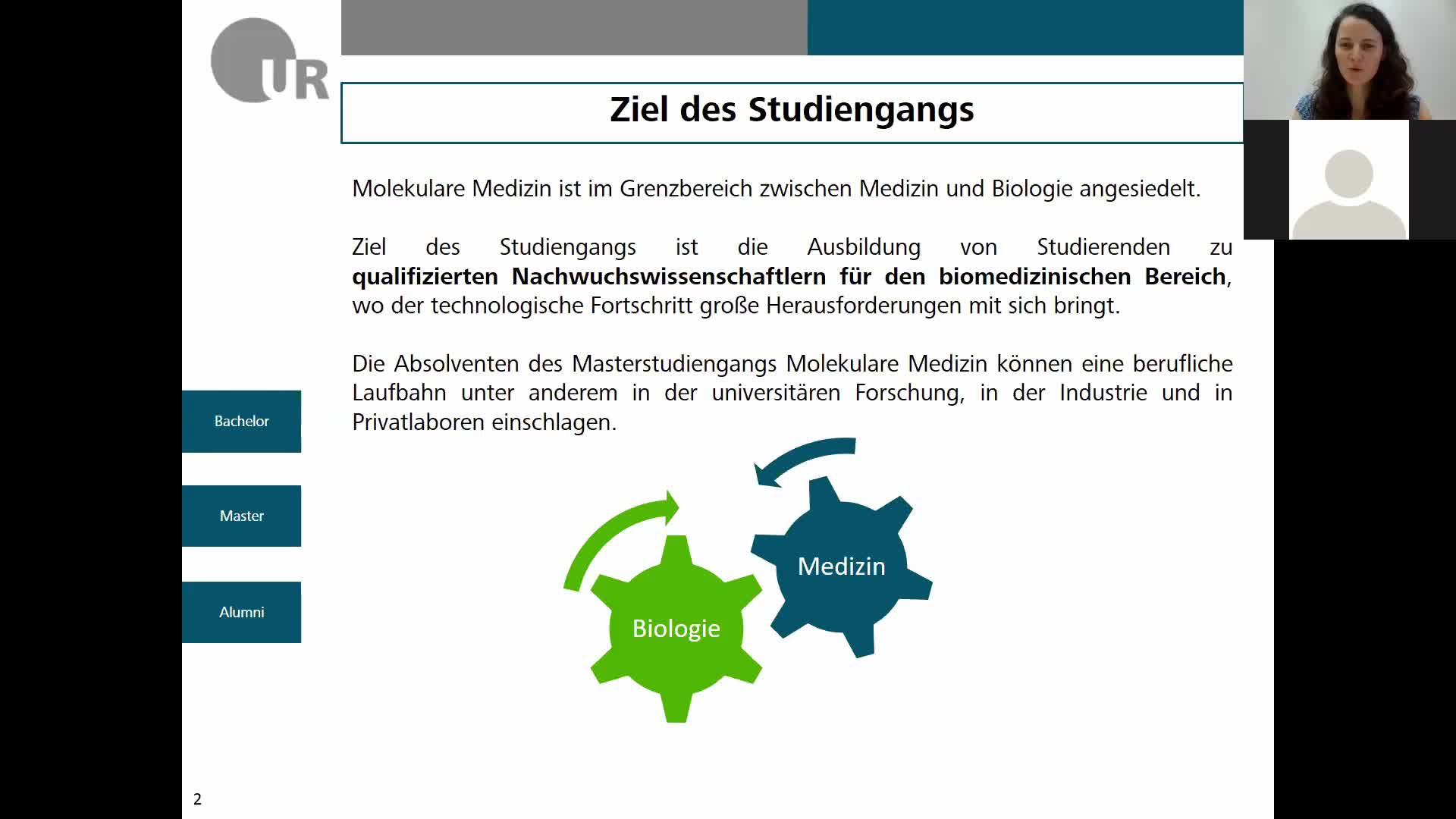 Einführungsveranstaltung Masterstudiengang Molekulare Medizin