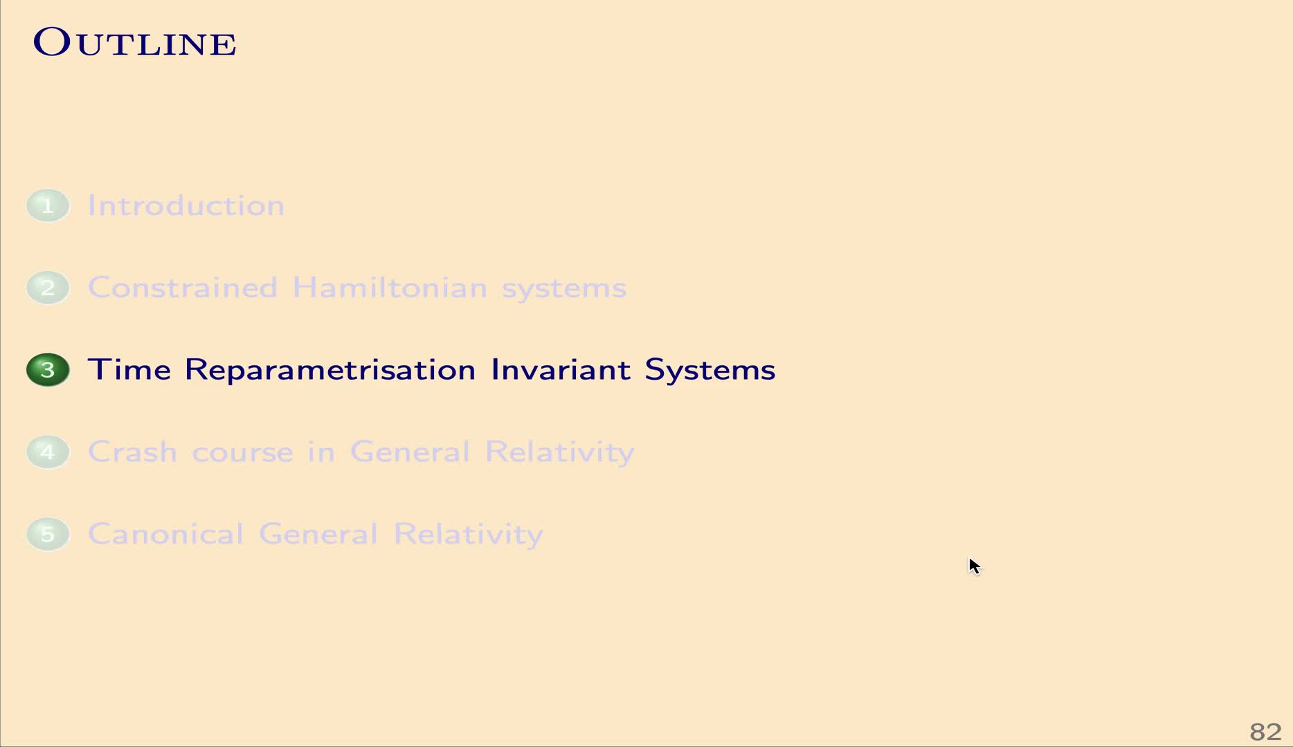 QG I: 3.1 - Parametrised systems