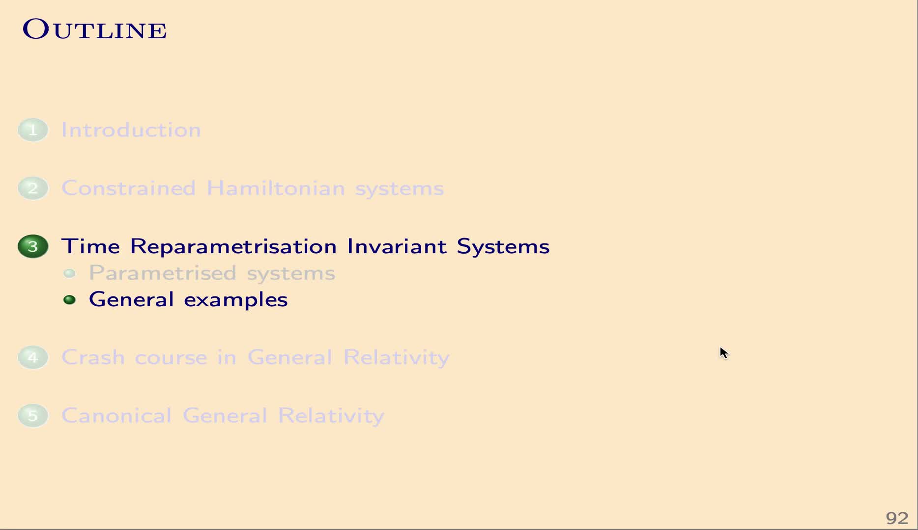 QG I: 3.2 - General examples