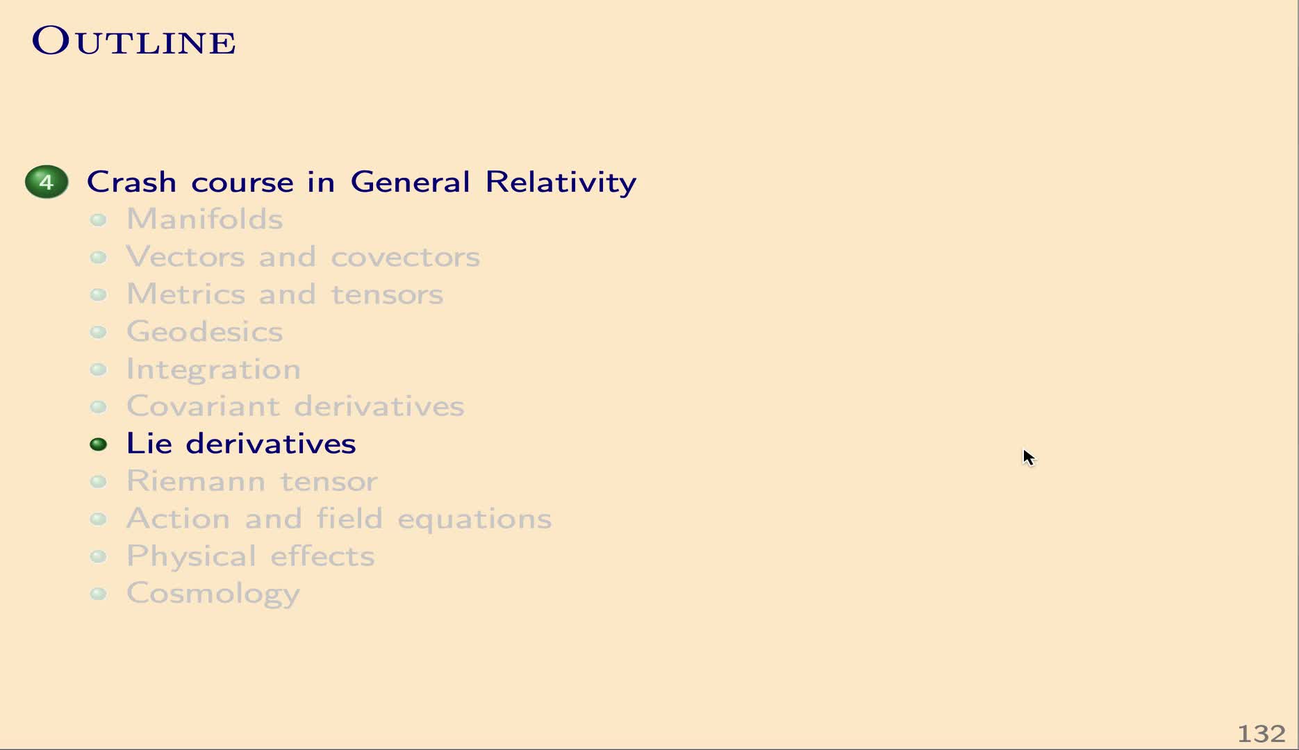 QG I: 4.7 - Lie derivatives