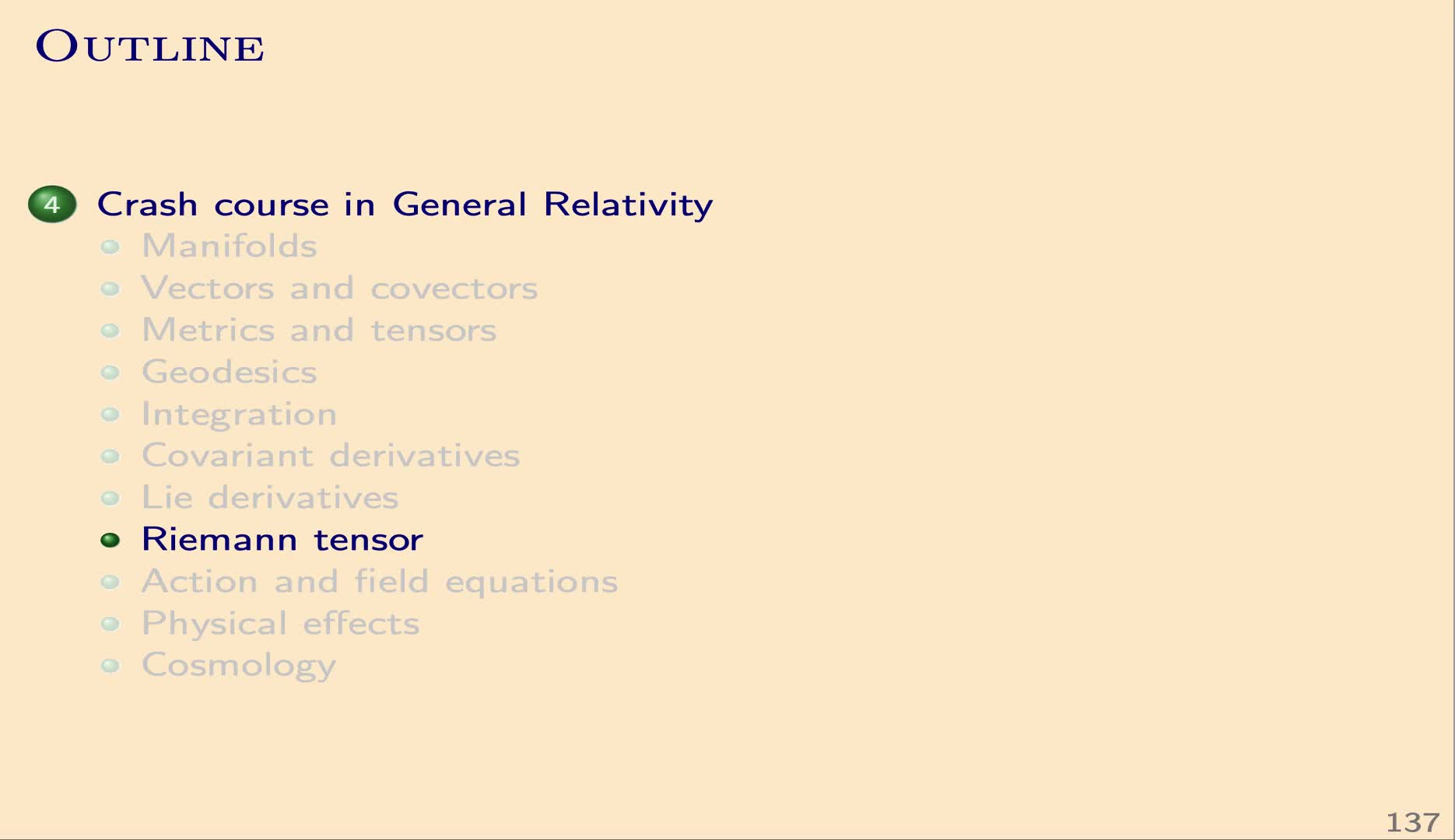 QG I: 4.8 - Riemann tensor