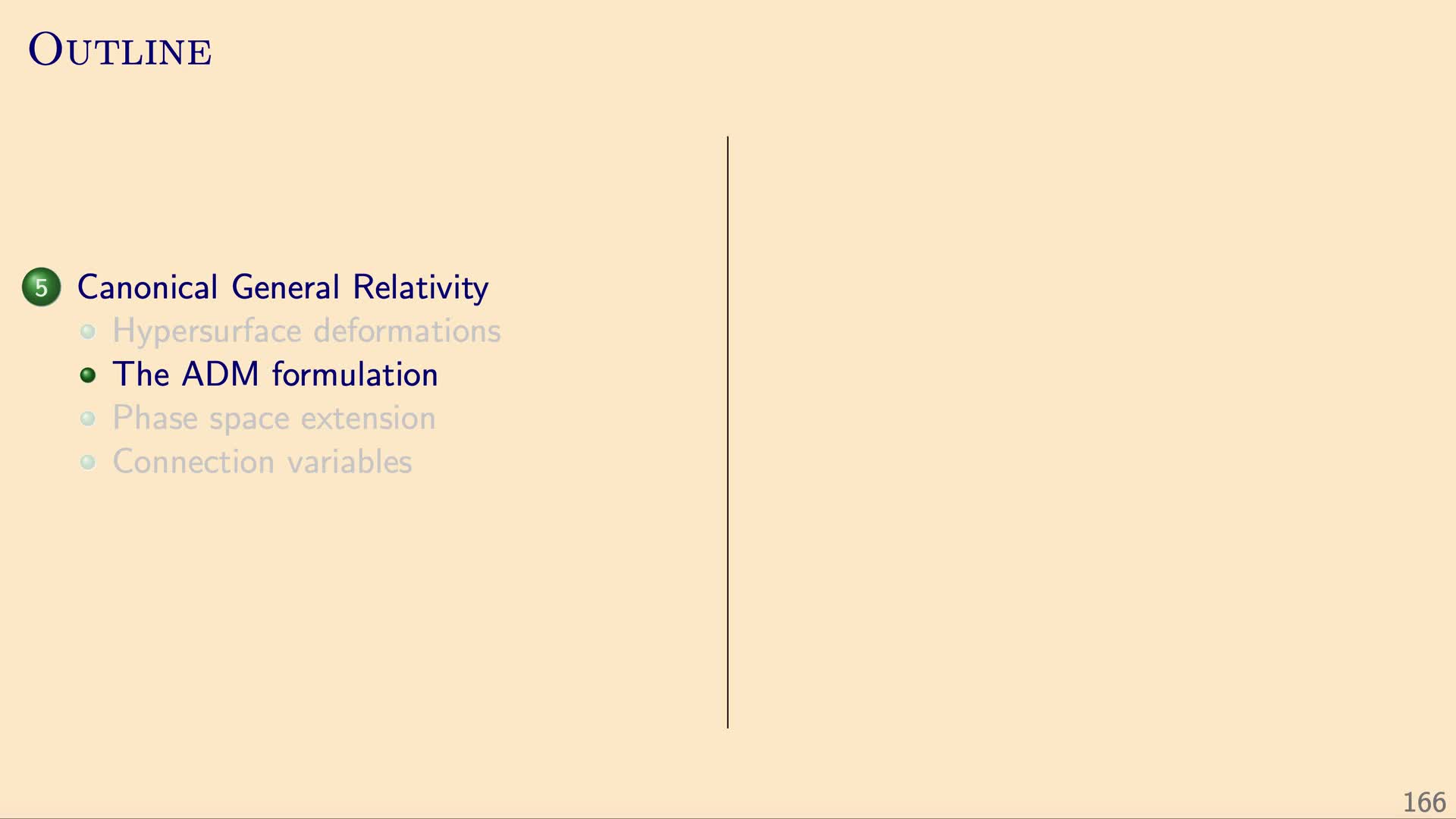 QG I: 5.2.1 - The ADM formulation: strategy