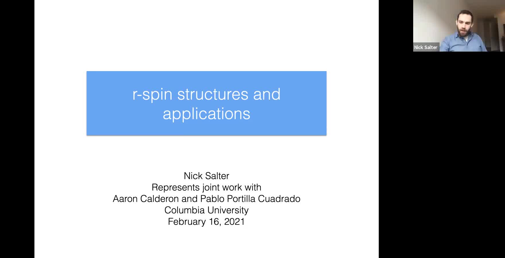 Nick Salter: r-spin mapping class groups and applications