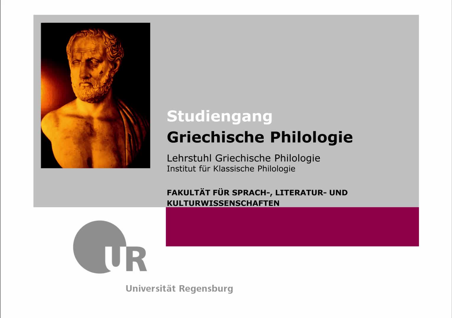 Studiengang Griechische Philologie
