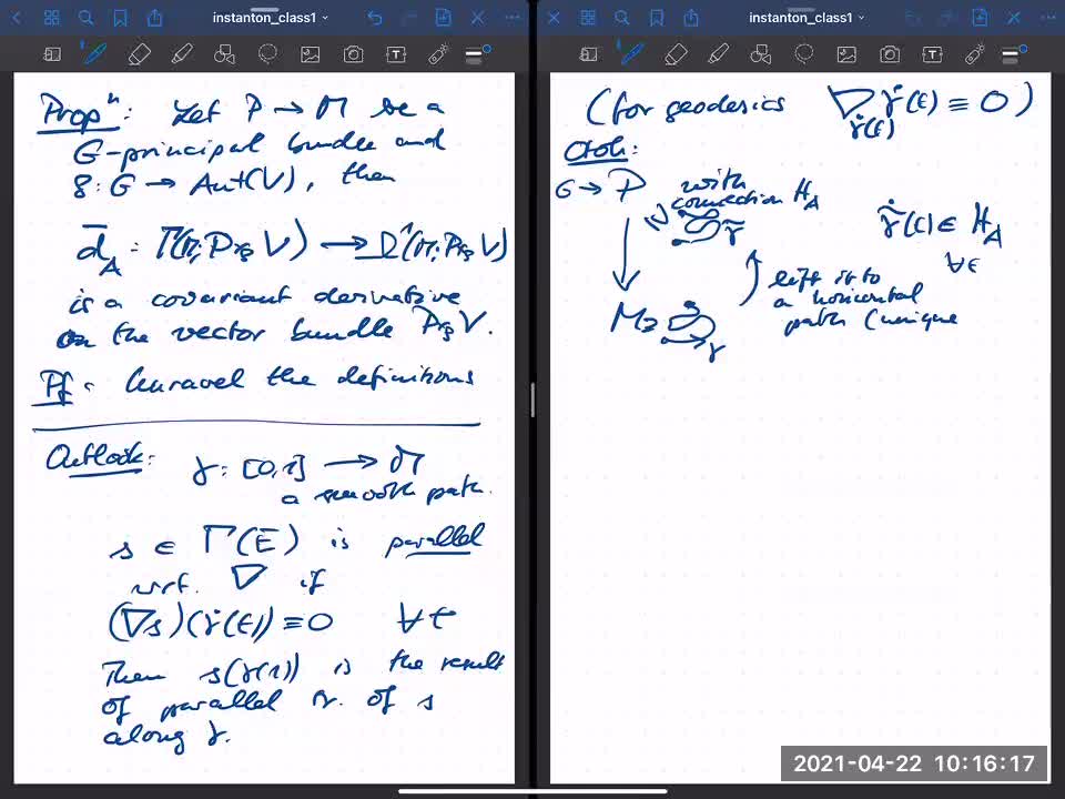 Instanton gauge theory class 2 on 22 April 21