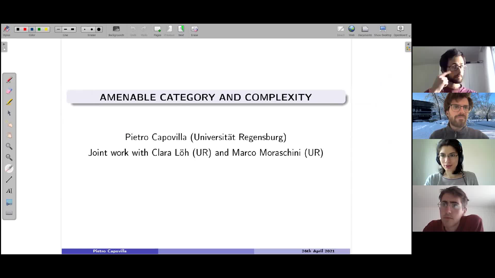 Amenable category and complexity