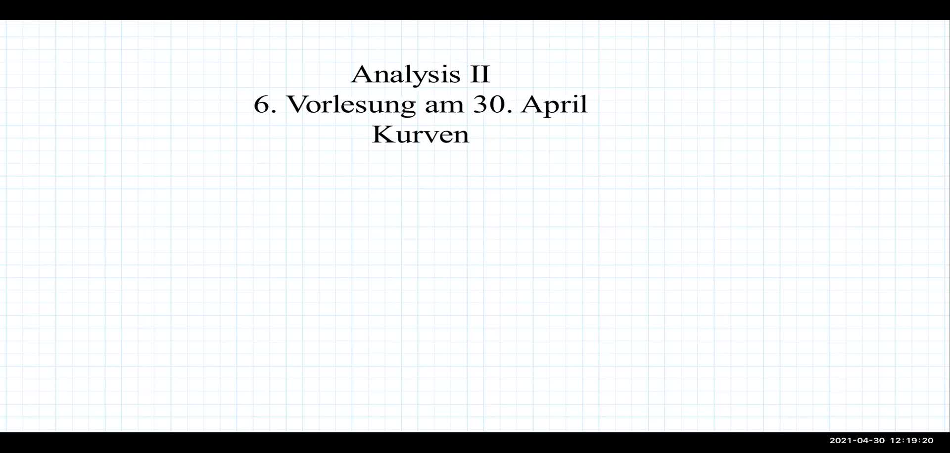 Analysis II 6. Vorlesung