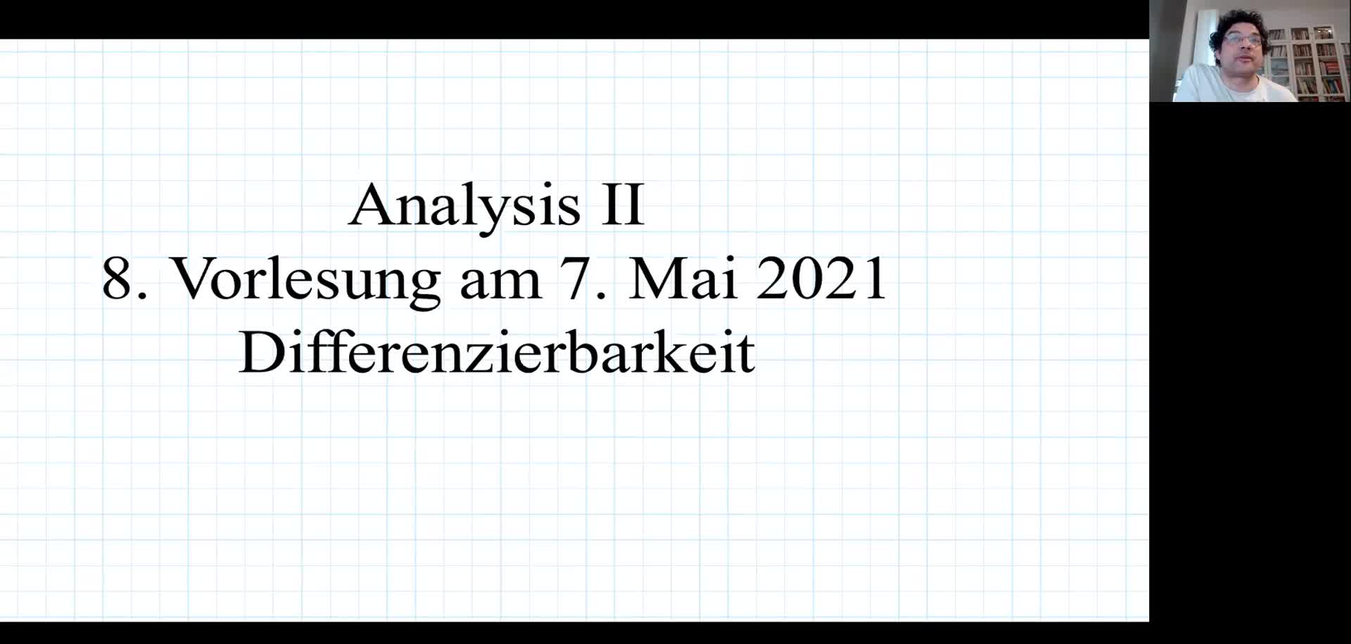 Analysis II 8. Vorlesung