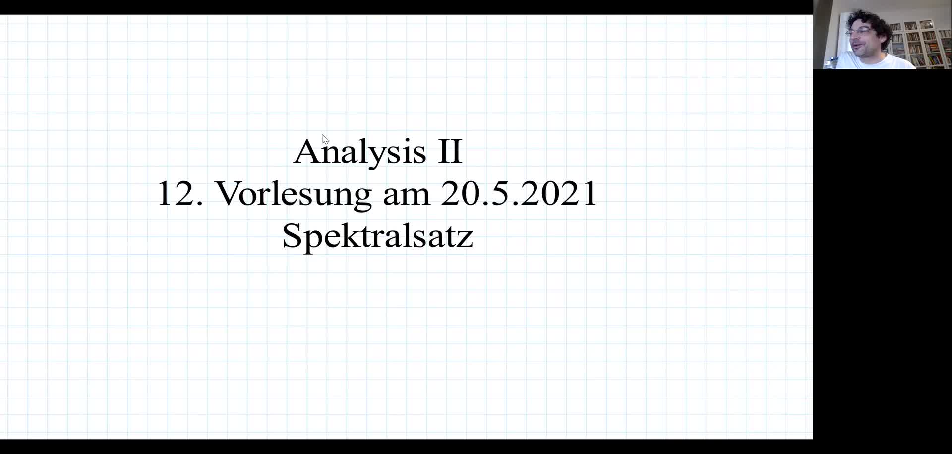 Analysis II 12. Vorlesung
