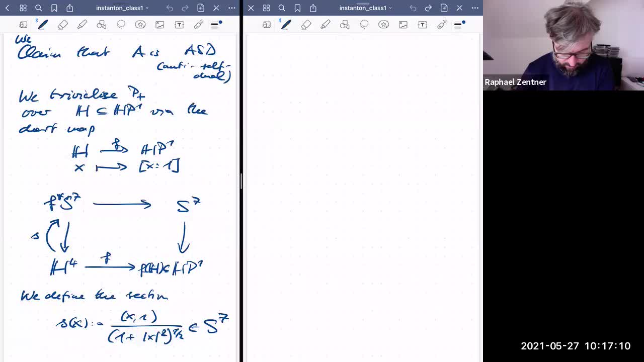 Instanton gauge theory class 7 on 27 May 21