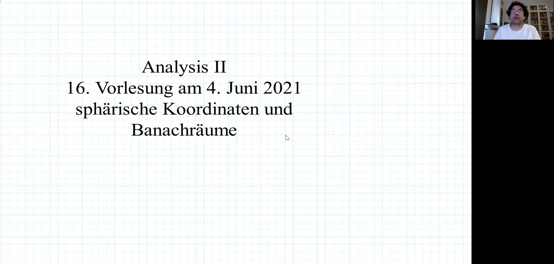 Analysis II 16. Vorlesung