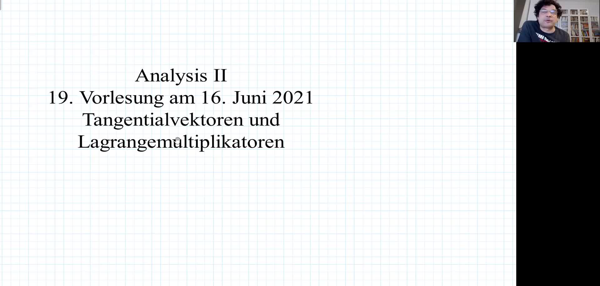 Analysis II 19. Vorlesung