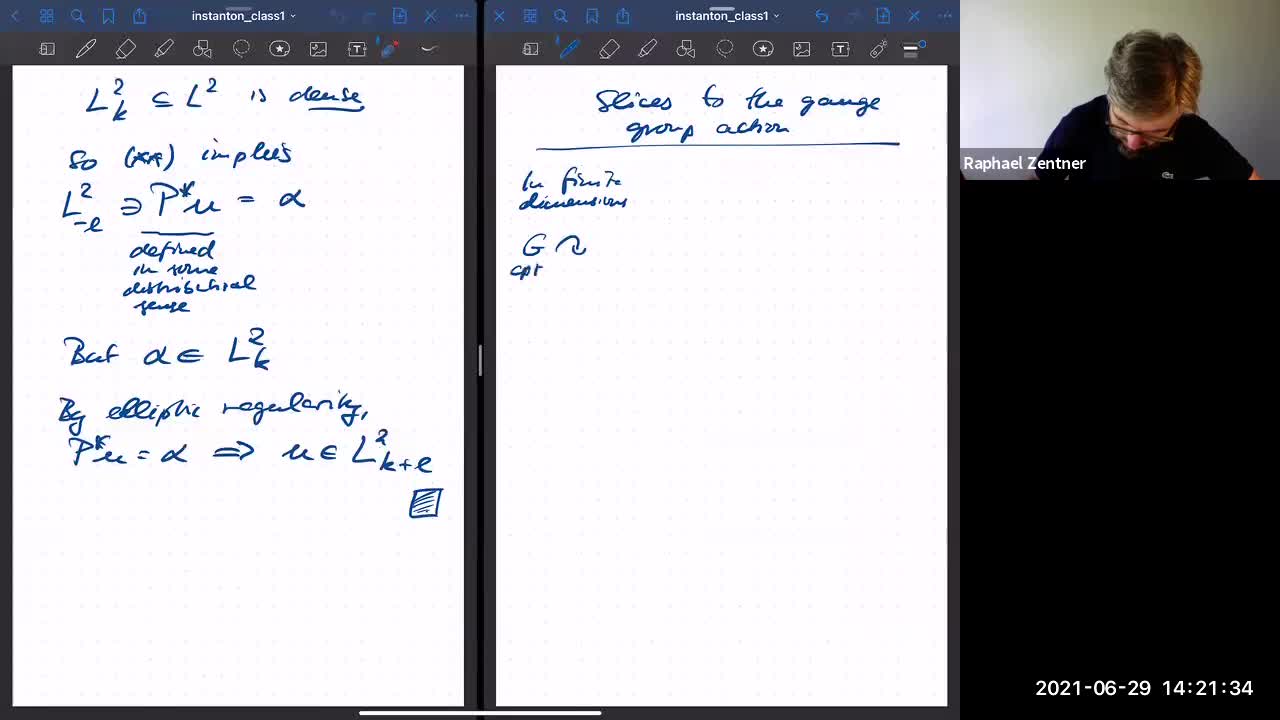 Instanton gauge theory class 12 on 29 June 21