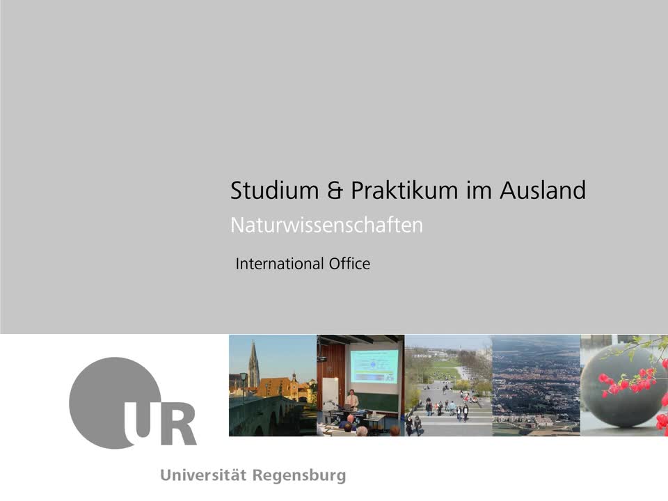 Studium/Praktikum im Ausland (Erasmus+) - Naturwissenschaften
