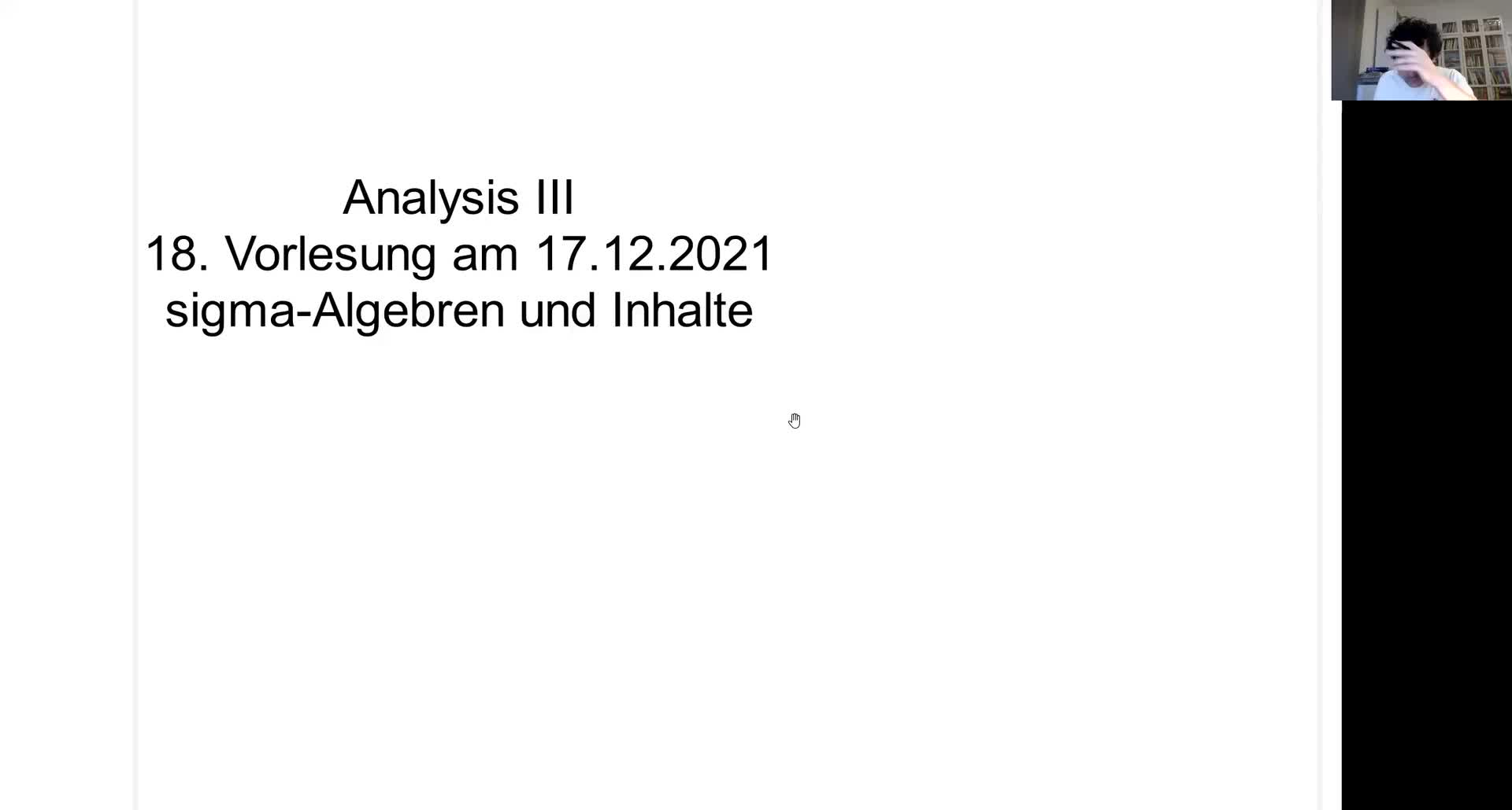 Analysis III 18. Vorlesung