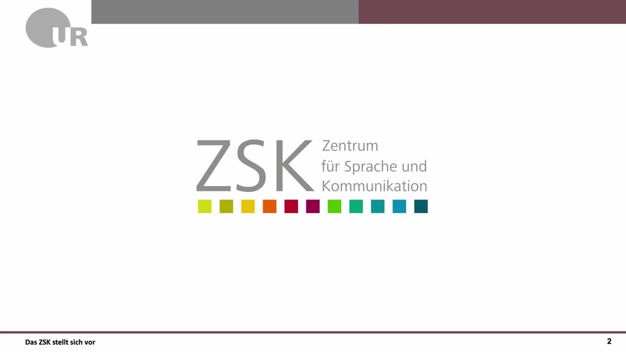 Vorstellung Zentrum für Sprache und Kommunikation (ZSK)