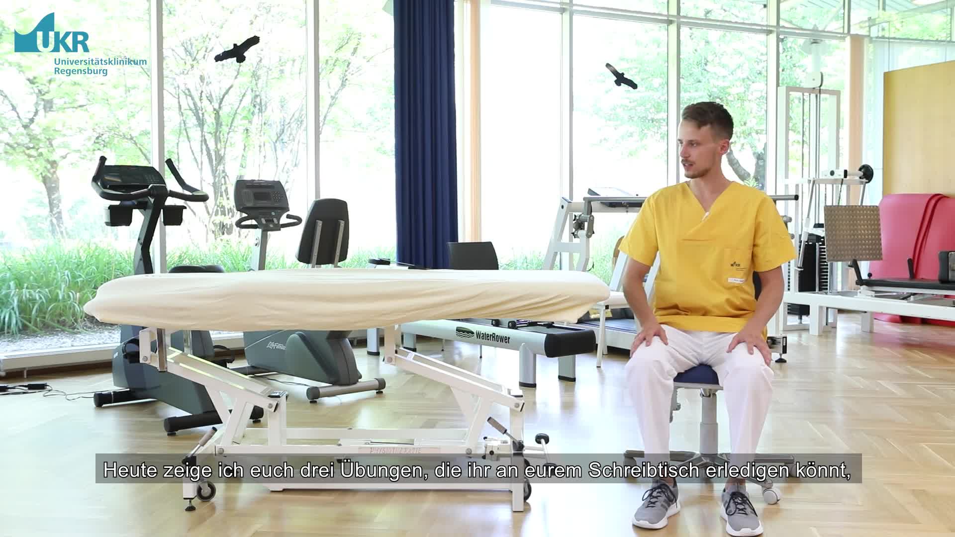 Schulungsvideo Physiotherapie für sitzende Tätigkeiten