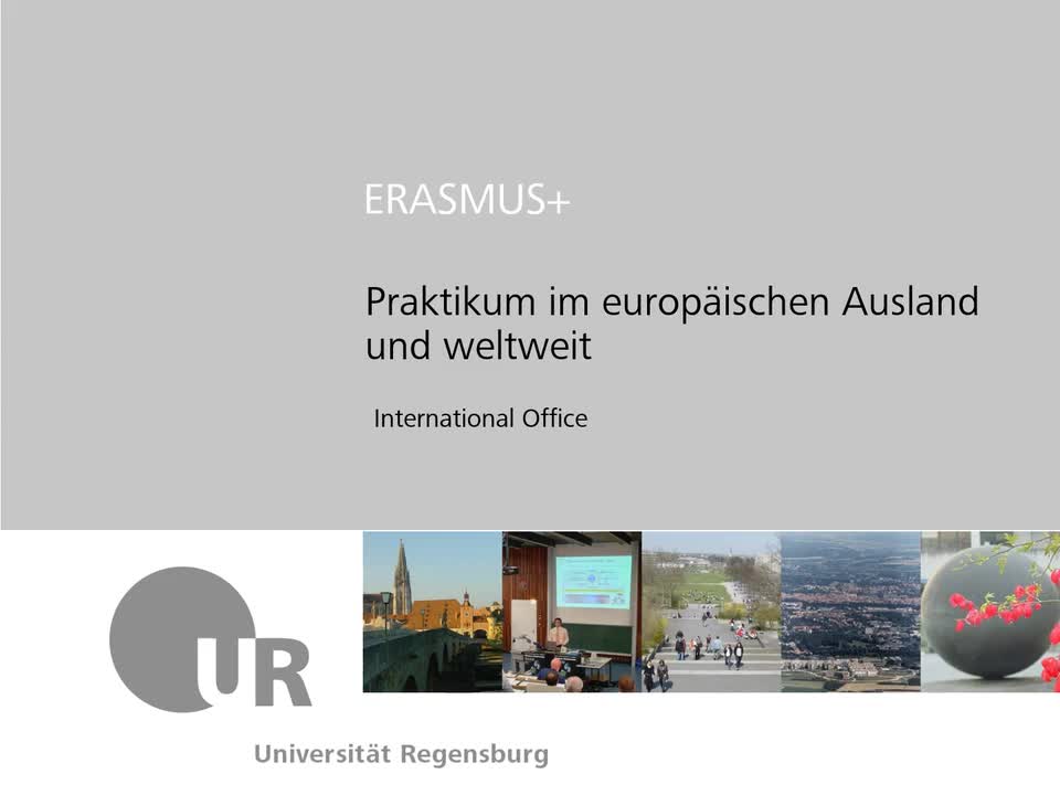 Praktikum im europäischen Ausland (Erasmus+)