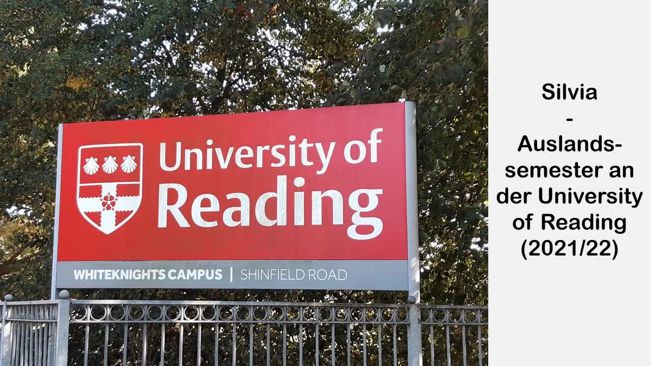 Silvia im Vereinigten Königreich - University of Reading