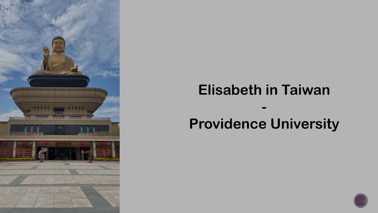 Elisabeth in Taiwan - Providence University