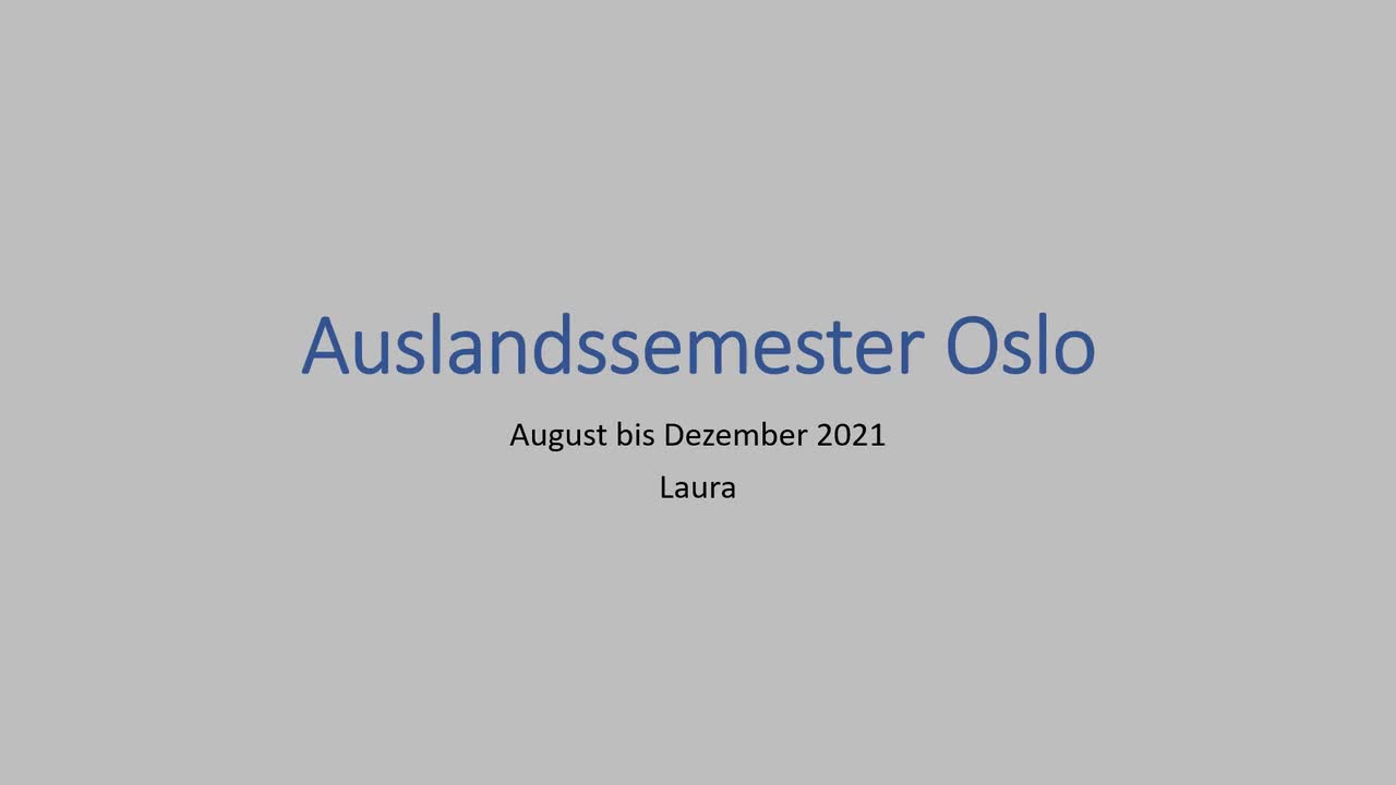 Laura in Norwegen - Universität Oslo