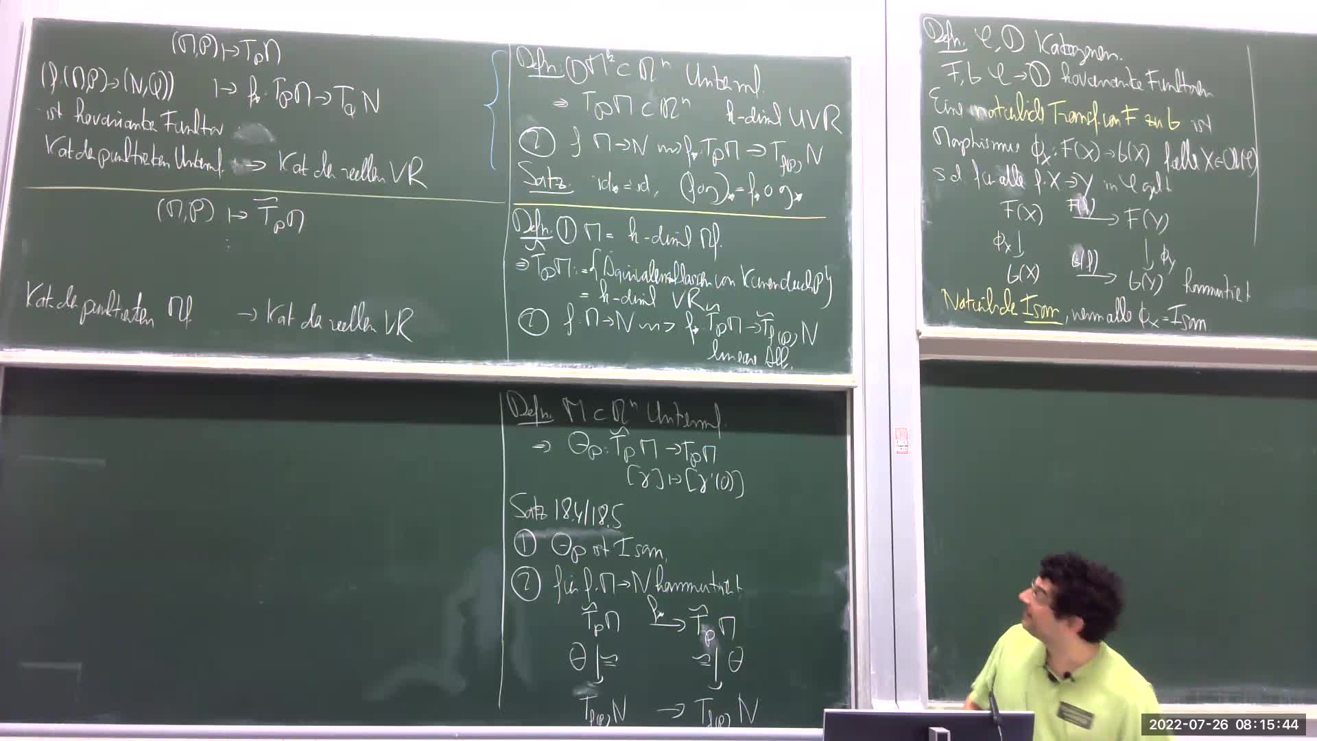 Analysis IV 26. Vorlesung