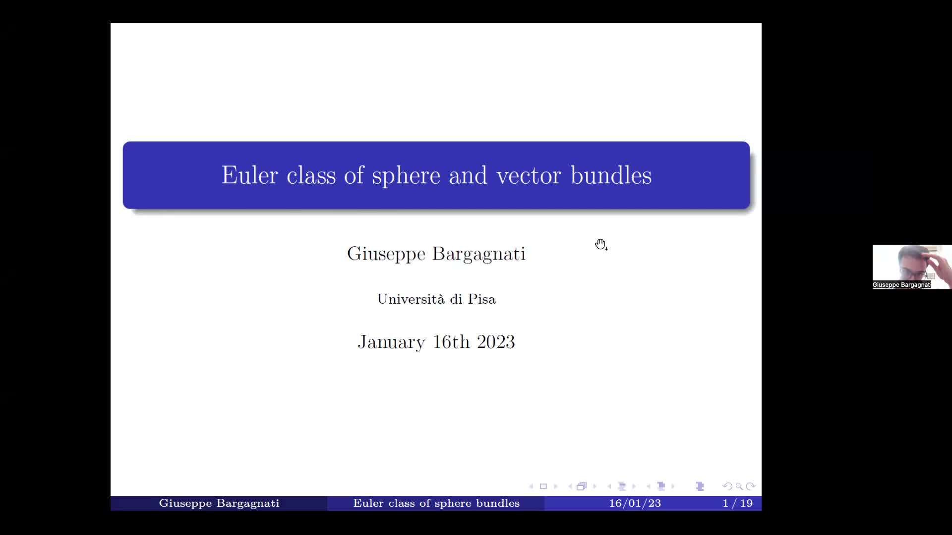 Euler class of sphere and vector bundles
