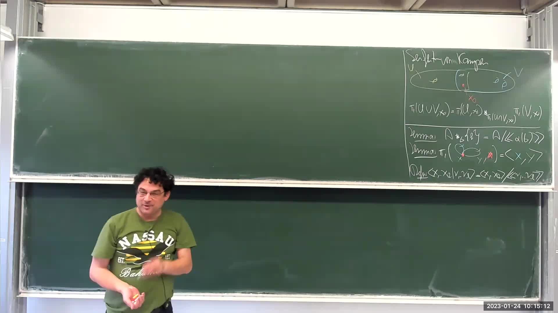 Algebraic topology I - lecture 24