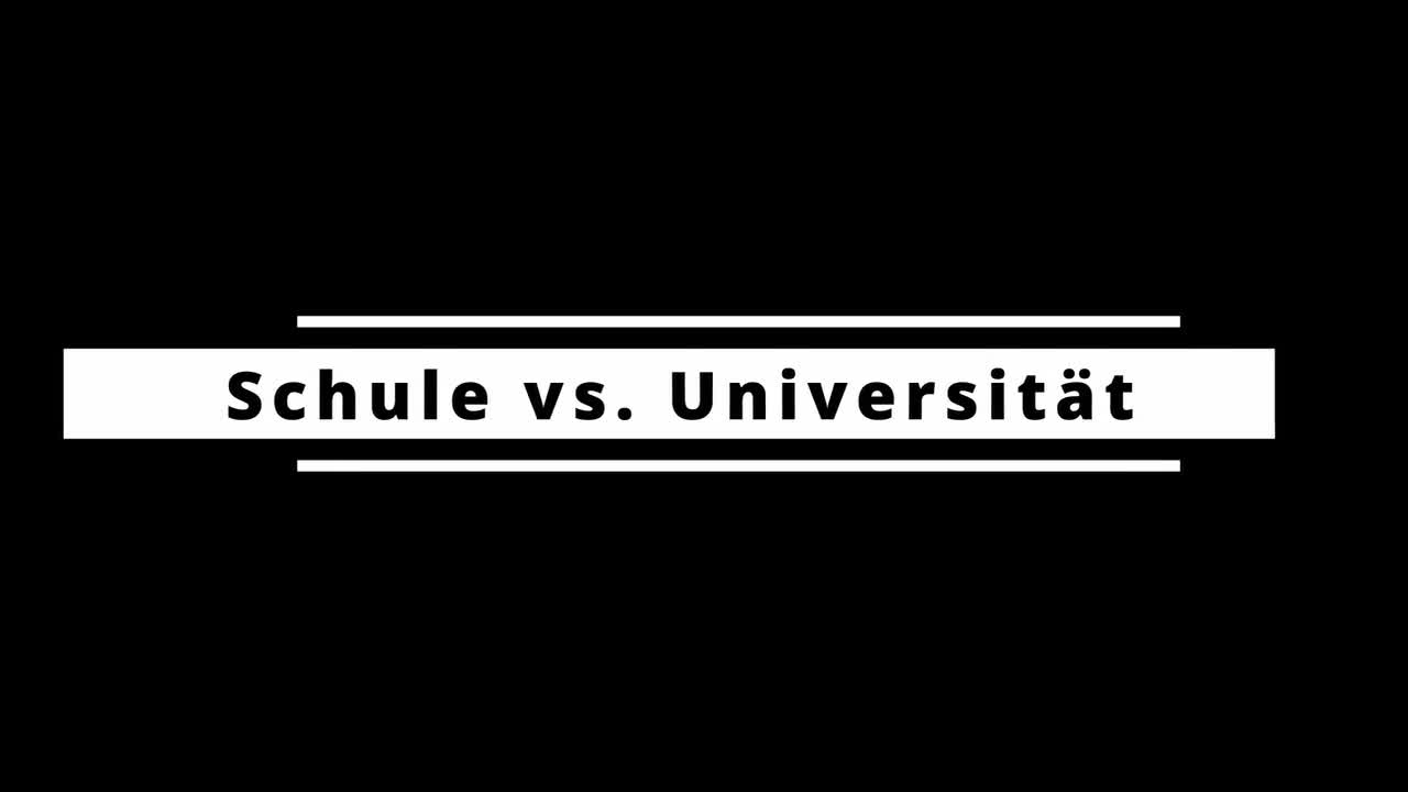 Schule vs. Universität