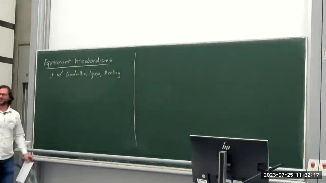 Cary Malkiewich and Mona Merling: Equivariant A-theory and equivariant h-cobordisms, lecture 2