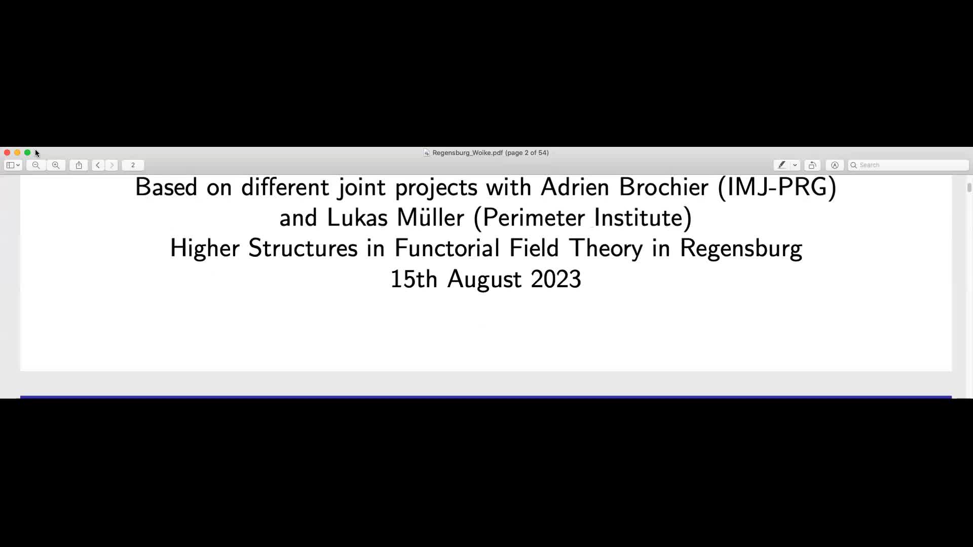 Lukas Woike: Modular functors and factorization homology