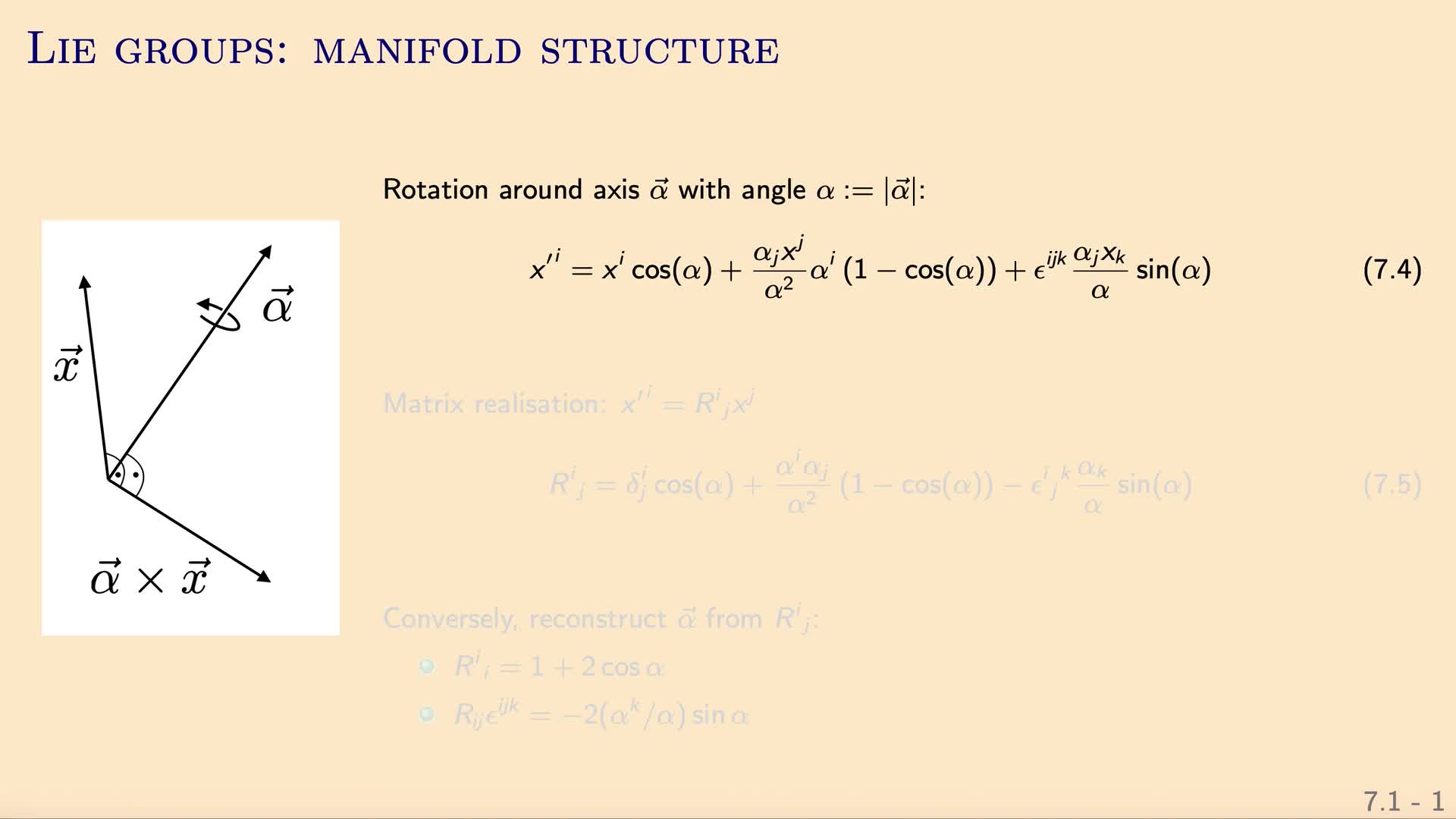 QG II: 7.1.2 - Manifold structure